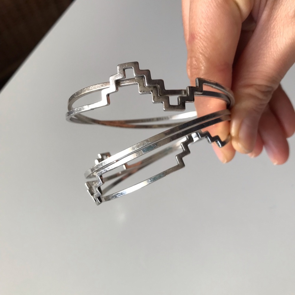 Lucky Brand Multi Set Silver Bangles